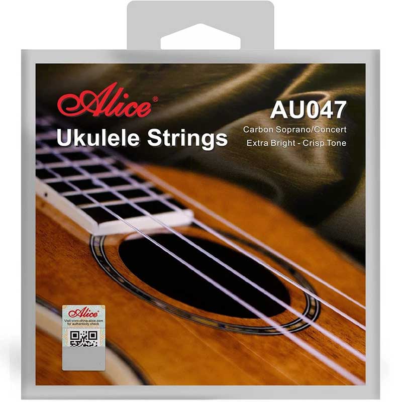 Avant Cordes pour Ukulélé (SOCO) - Cordes de Concert, Carbone, Extra Brillant, Son Net