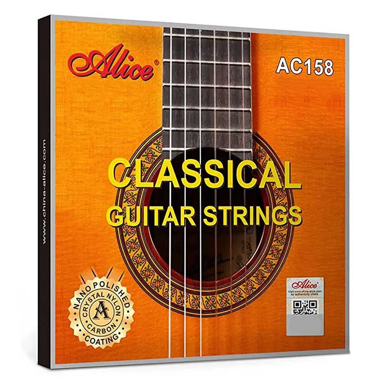 Cordes Guitare Classique Cordes de Concert - Nylon Cristal & Aigus en Carbone au Son Plein et Équilibré, Confortable au Toucher