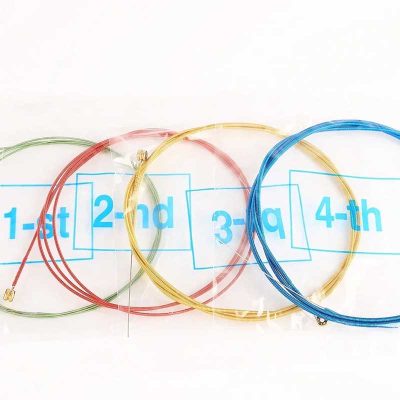 Cordes de Basse Électrique - Cordes Pour Pratique & Performance, Aspect Brillant et Coloré