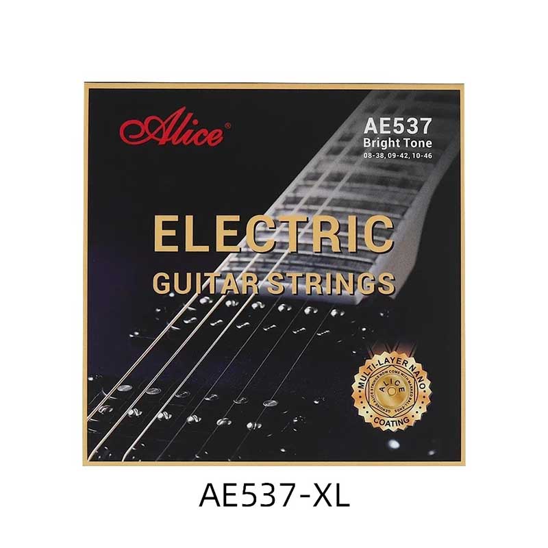 Cordes de Guitare Électrique - Cordes de Concert, Revêtement Nano Multi-Couches, Corde de Couleur Laiton de Style Unique Extra Leger