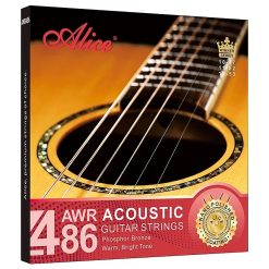 Cordes pour Guitare Acoustique - Bronze Phosphore, Chaud, Son Clair, Revêtement Poli Nano
