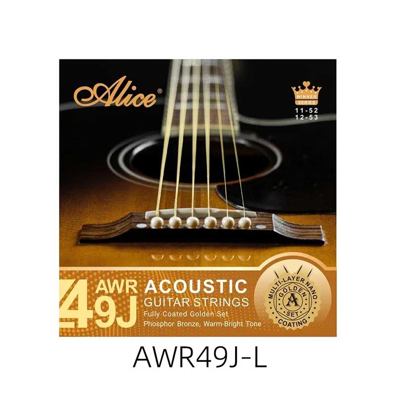Leger Cordes pour Guitare Acoustique - Ensemble Complètement Plaqué Or, Bronze Phosphore