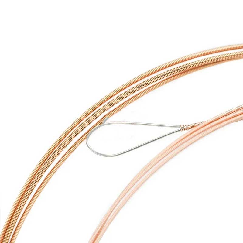 Vue de face Cordes Banjo Noyau Hexagonal - Pour Performance, Son Brillant