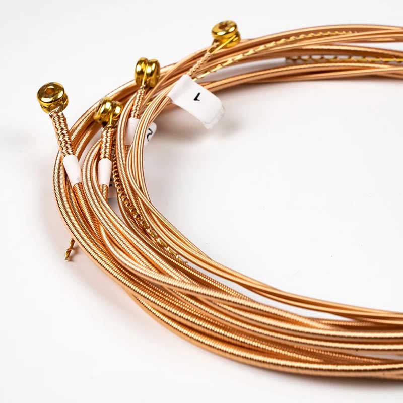 Vue détaillée Cordes de Basse Électrique - Pour un Usage Professionnel, Phosphore Bronze