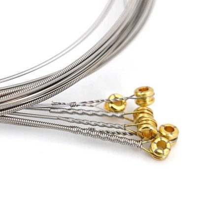 Vue détaillée Cordes de Guitare Électrique - Pour Utilisation Professionnelle, Alliage de Nickel