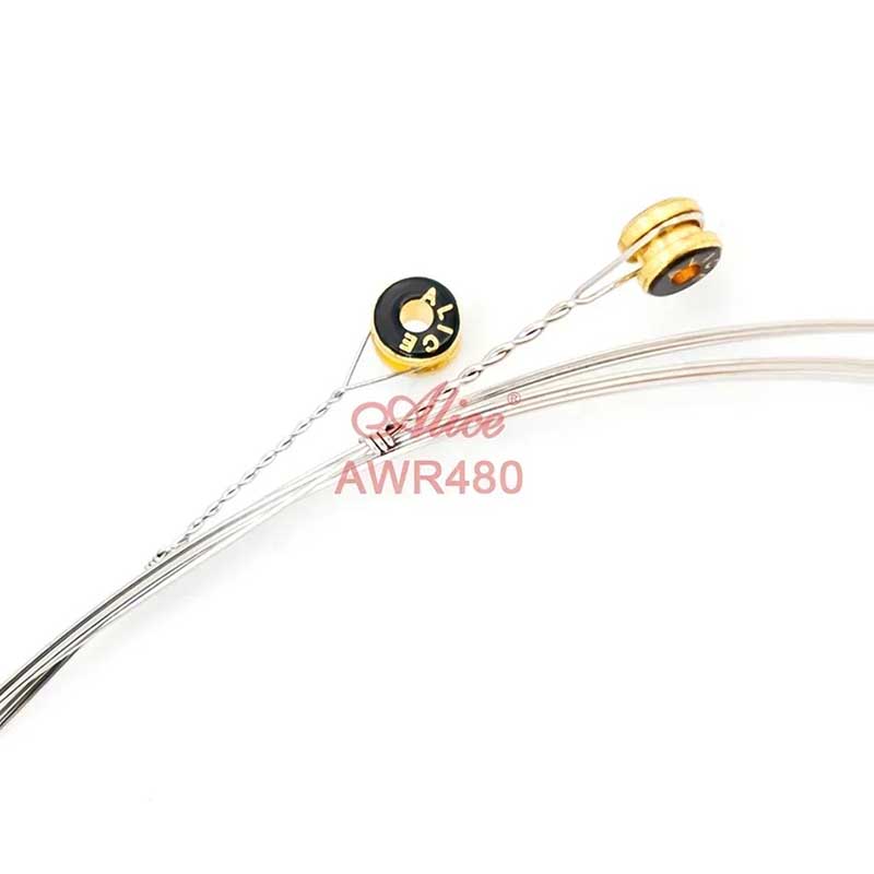 Vue détaillée Cordes pour Guitare Acoustique - Bronze 8020, Profond, Son Clair, Revêtement Poli Nano