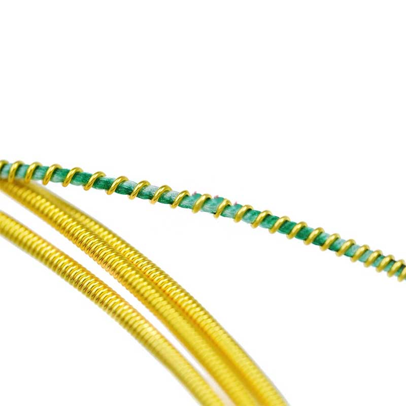 Vue générale Cordes Guitare Classique Cordes de Concert - Nylon Cristal Doré & Aigus en Carbone au Son Plein, Riche et Puissant