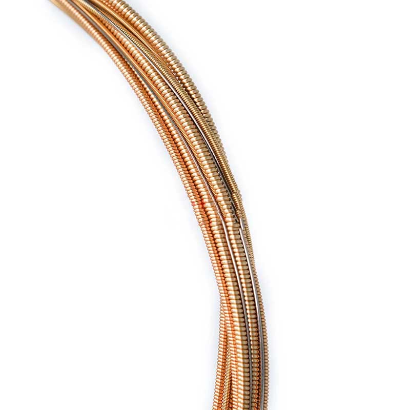 Vue générale Cordes pour Guitare Acoustique - Corde pour Pratique, Alliage Cuivre Plaqué Couleur Bronze 8515, Son Clair et Défini