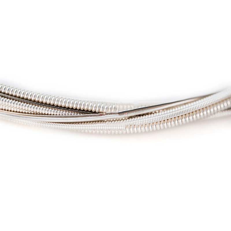 Vue générale Cordes pour Guitare Acoustique - Cuivre Plaqué Argent, Basse Profonde et Durable et Harmoniques Riches