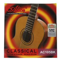 Cordes Guitare Classique - Cordes Enroulées Couleur Noir + Cuivre plaqué argent - pour une Apparence Unique