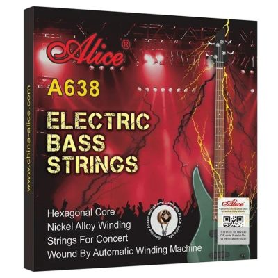 Cordes de Basse Électrique - Basses Profondes et Riches en Harmoniques Un Bon Choix Pour la Performance et l'Enregistrement !