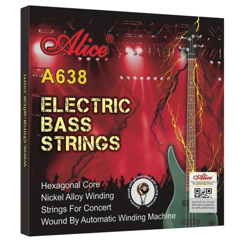 Cordes de Basse Électrique - Basses Profondes et Riches en Harmoniques Un Bon Choix Pour la Performance et l'Enregistrement !