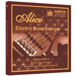 Cordes de Basse Électrique - Ton Transparent - Propriétés Électromagnétiques Avancées, Riche en Harmoniques et Bon Tenuto