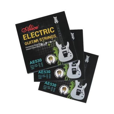 Cuerdas de Guitarra Eléctrica - Cuerdas para Práctica y Performance - Sonido Claro-Transparente