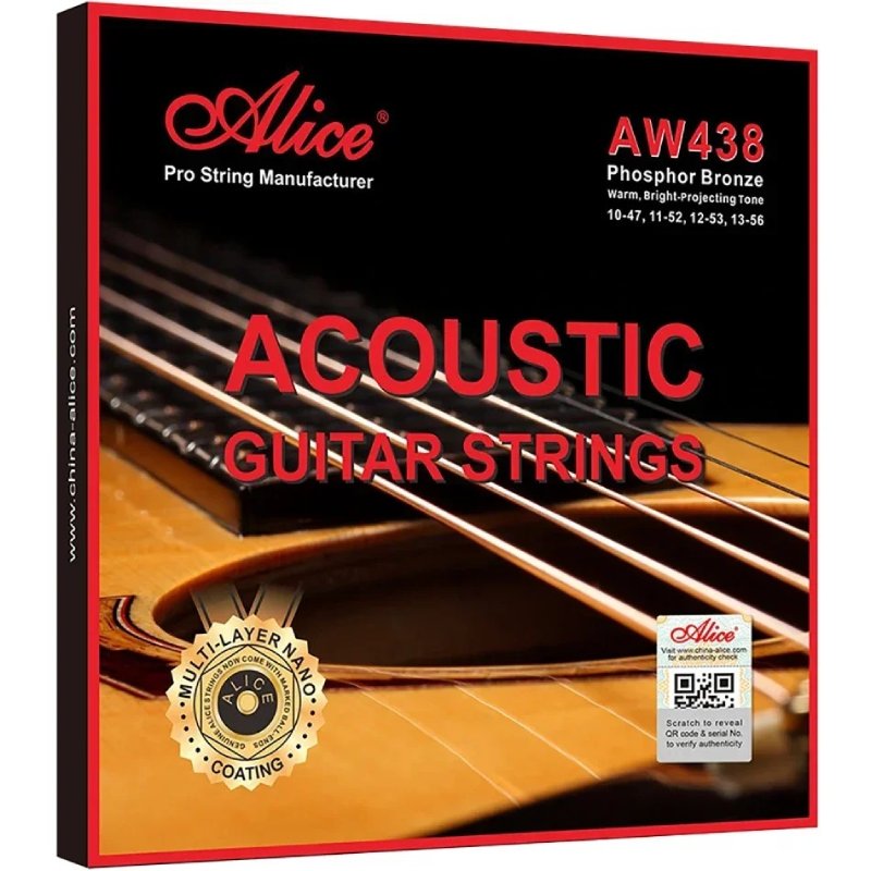 Cordes pour Guitare Acoustique - Revêtement Nano Multi-Couches, Chaud, Son Clair et Projetant