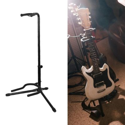 Détails du Support Guitare Pliable en Métal - Sécurisé et Ajustable