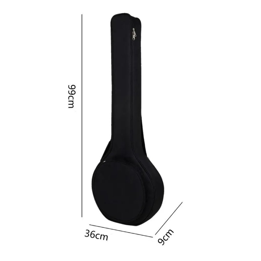 Dimensions de la Housse Banjo 5 Cordes - Protection Rembourrée avec Sangles Ajustables