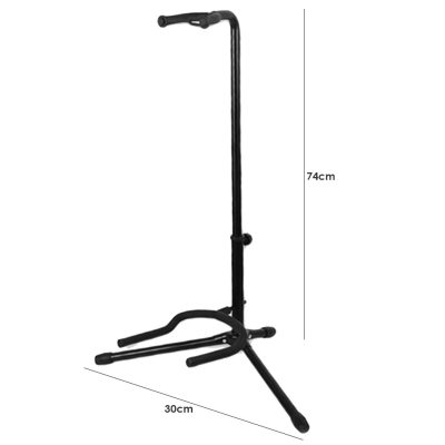 Dimensions du Support Guitare Pliable en Métal - Sécurisé et Ajustable
