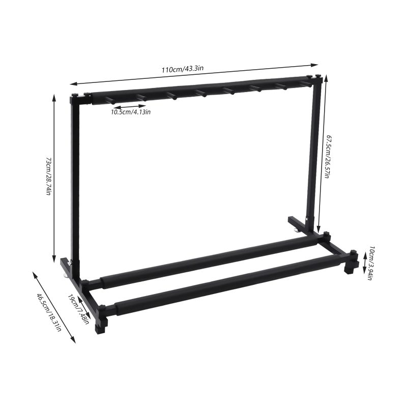 Support Multi-Guitares Stage Rack Pro - capacité 9 guitares