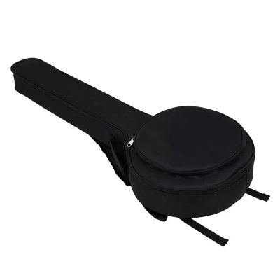 Vue complète de la Housse Banjo 5 Cordes - Protection Rembourrée avec Sangles Ajustables