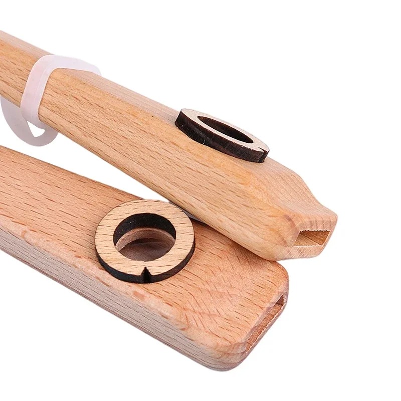 Détails du Kazoo en Bois Harmonie Naturelle pour débutants