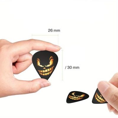 Dimensions du Lot de 6 Médiators Sourire Malicieux du Crépuscule avec étui offert