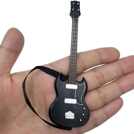 Réplique Miniature De Guitare Jim Root - Ornement Décoratif Fait Main Avec Support - 25 Cm - Cadeau Pour Musiciens - 7