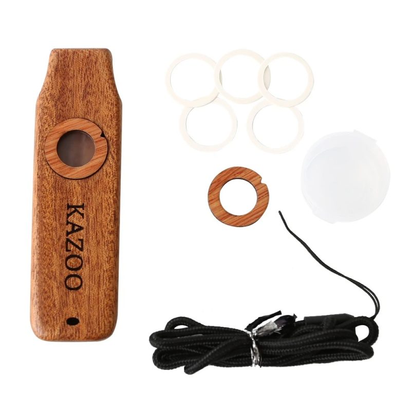 Kazoo en Bois Mélodie Rustique - style carré
