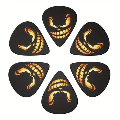 Magnifique Lot de 6 Médiators Sourire Malicieux du Crépuscule avec étui offert