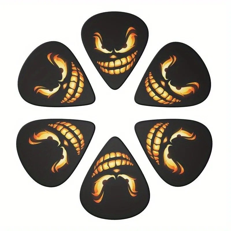 Magnifique Lot de 6 Médiators Sourire Malicieux du Crépuscule avec étui offert