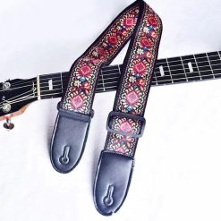 Magnifique Sangle Guitare Classique 'Jardin Persan'