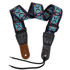 Sangle Guitare Acoustique 'Fleurs de Minuit'