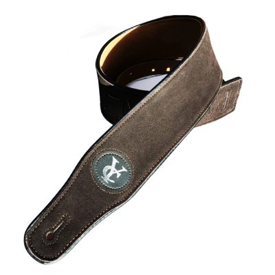 Sangle Guitare Daim 'Élégance Rustique' Couleur Marron