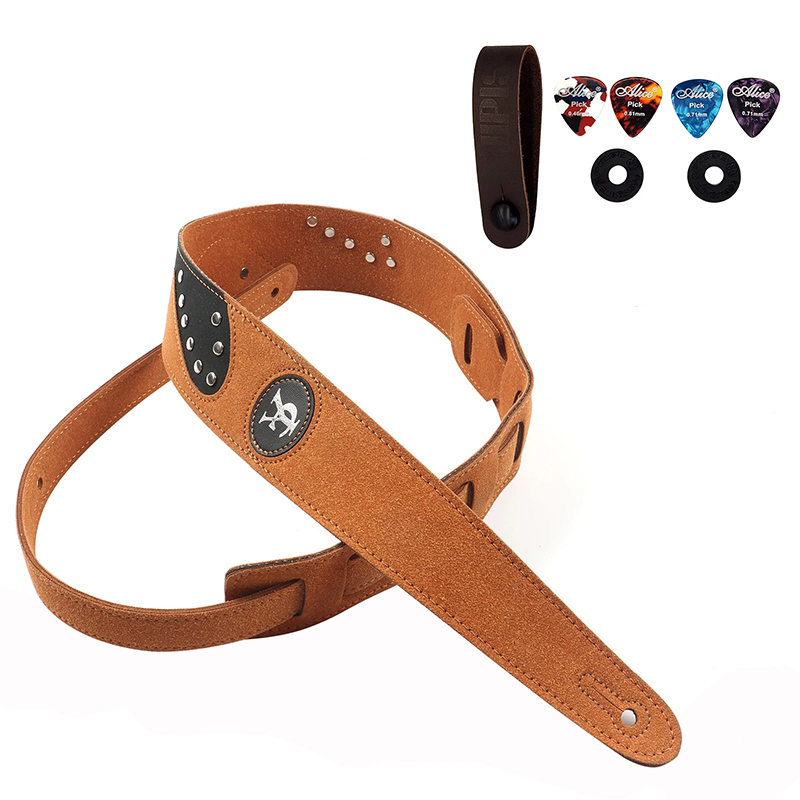 Sangle Guitare Daim 'Esprit Ailé'