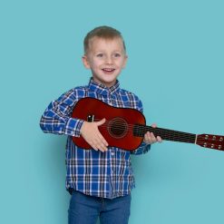 Avant Guitare accoustique Folk pour enfant de 58 cm 'Crépuscule Flamboyant'