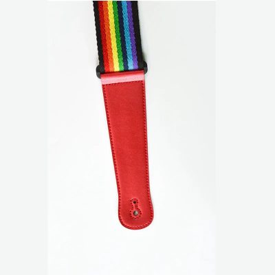 Avant Sangle de Guitare Colorée 'Arc-en-Ciel Vibrant'