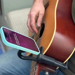Avant Support Téléphone pour Guitare – Clip Universel Mains Libres Réglable
