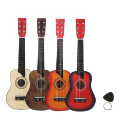 Details Guitare accoustique pour enfant en bois de tilleul - 4 couleurs au choix !