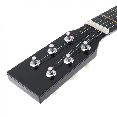 Details Guitare classique pour enfant en bois de tilleul de couleur noir