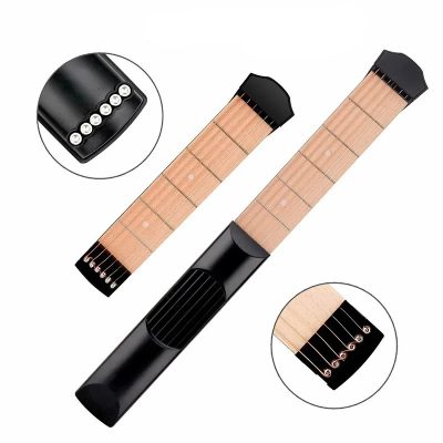 Details Mini manche de guitare d'entraînement – 6 frettes, portable, silencieux