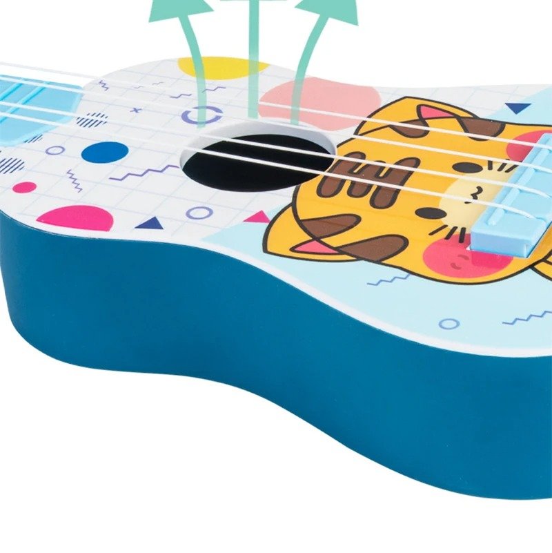 Détails de la Guitare Enfant Animaux Mignons - Tigrou Festif