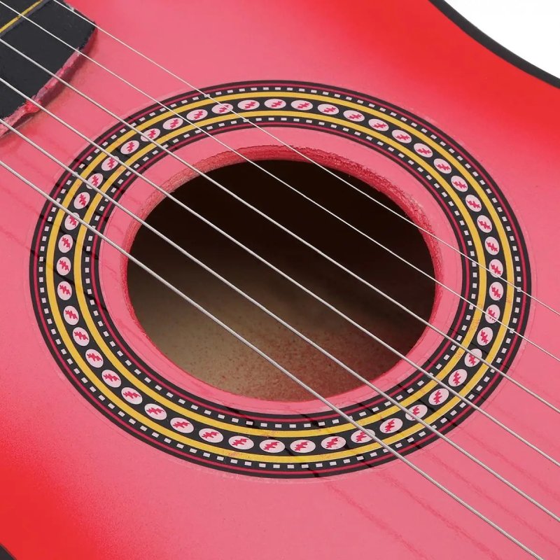Détails de la Guitare Enfant Trio Harmonie Colorée 58 cm