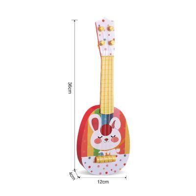 Dimensions Guitare Enfant 'Lapin Studieux' pour les tout-petits !
