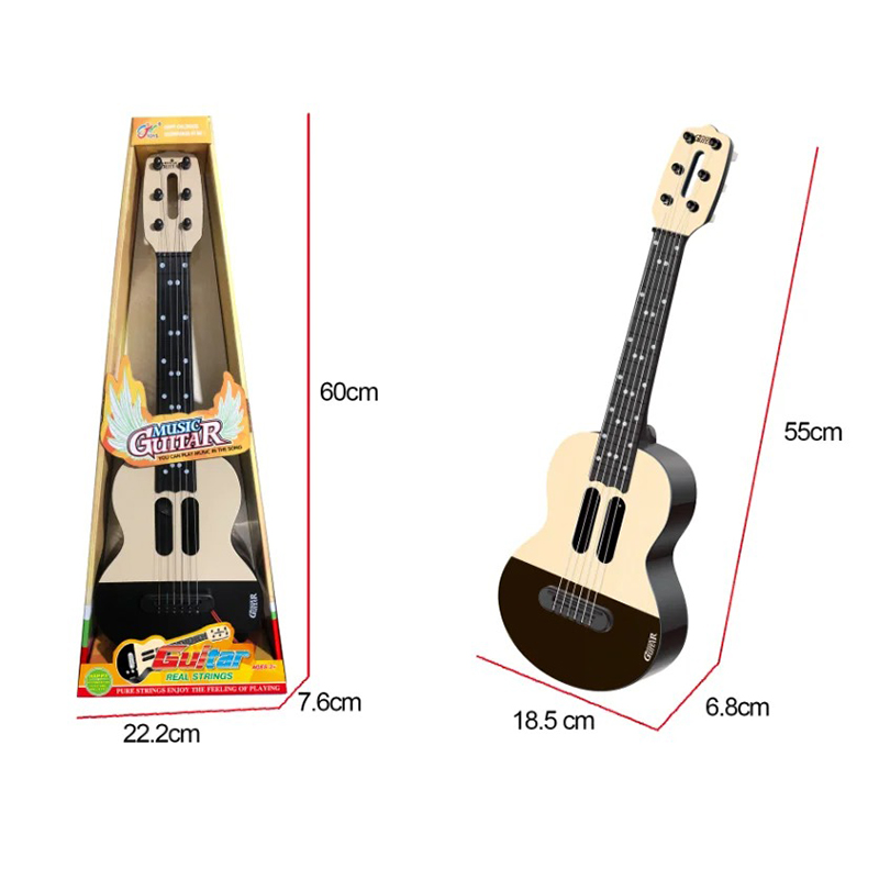 Dimensions Guitare enfant en bois pour enfant de 3 à 8 ans !