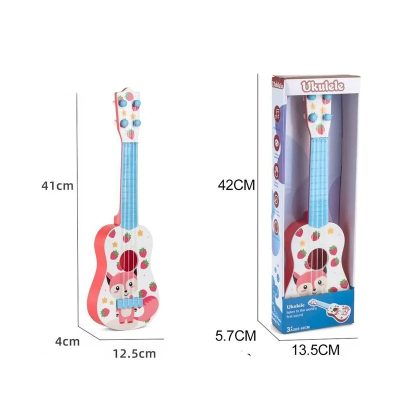 Dimensions de la Guitare Enfant Animaux Mignons - Renarde Fraise