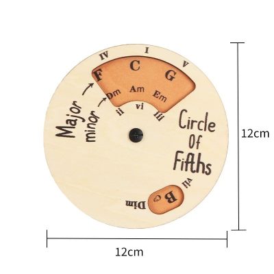 Dimensions du Cercle des Quintes en Bois