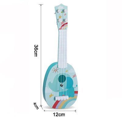 Guitare Enfant 'Éléphant Enchanté Arc-en-ciel' pour les tout-petits !
