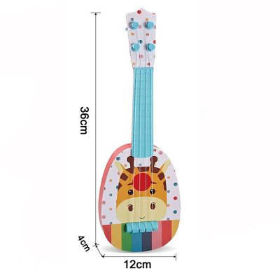 Guitare Enfant 'Girafe Joyeuse Multicolore' pour les tout-petits !