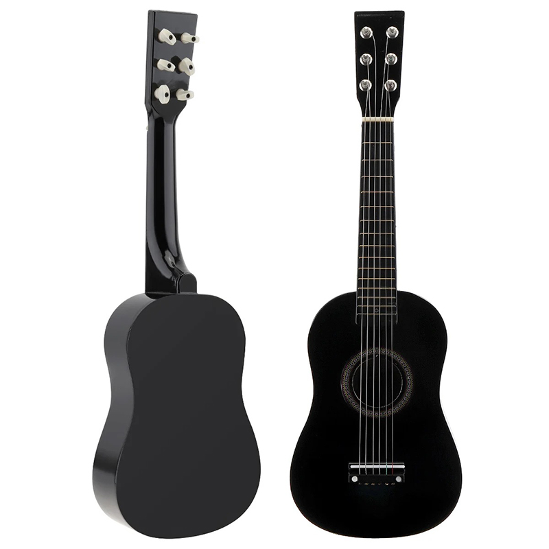 Guitare Enfant Trio Harmonie Colorée Noir 58 cm
