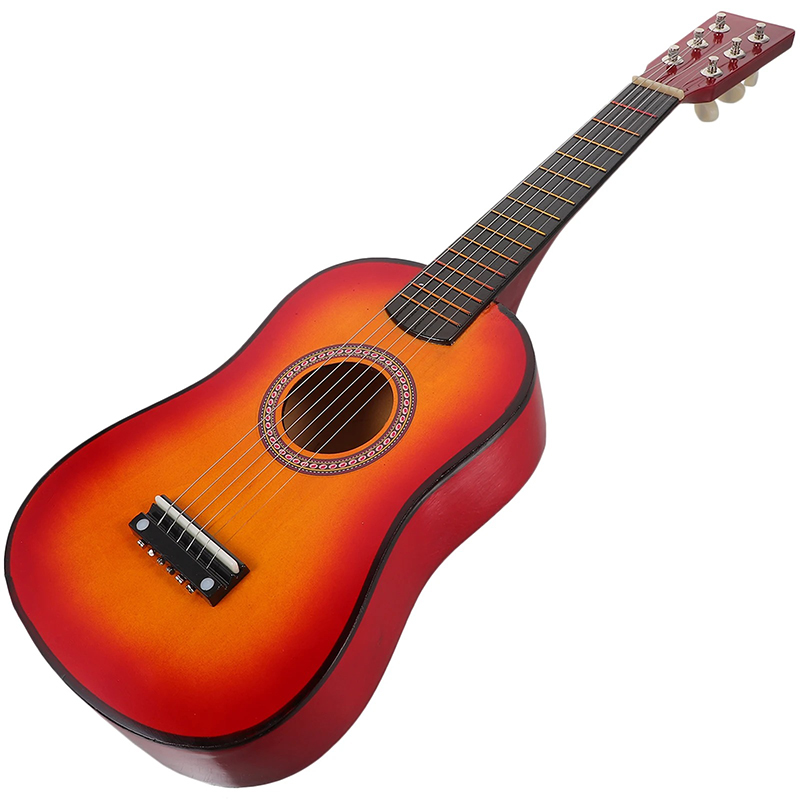 Guitare accoustique Folk pour enfant de 58 cm 'Crépuscule Flamboyant'